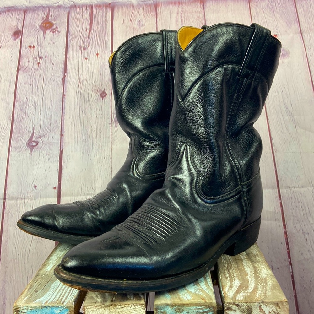 CABORCA Men's Black Cowboy Boots, Size: 9 (27 cm)
